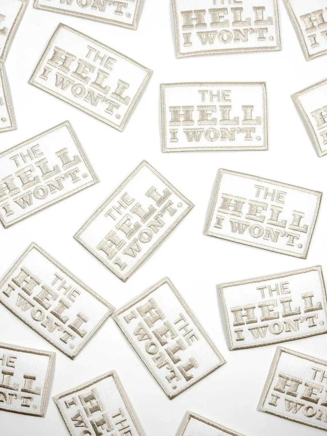 Field Trip Threads - Wholesale Patch - The Hell I Won't Embroidered Iron-On Patch Rodeo Country 3