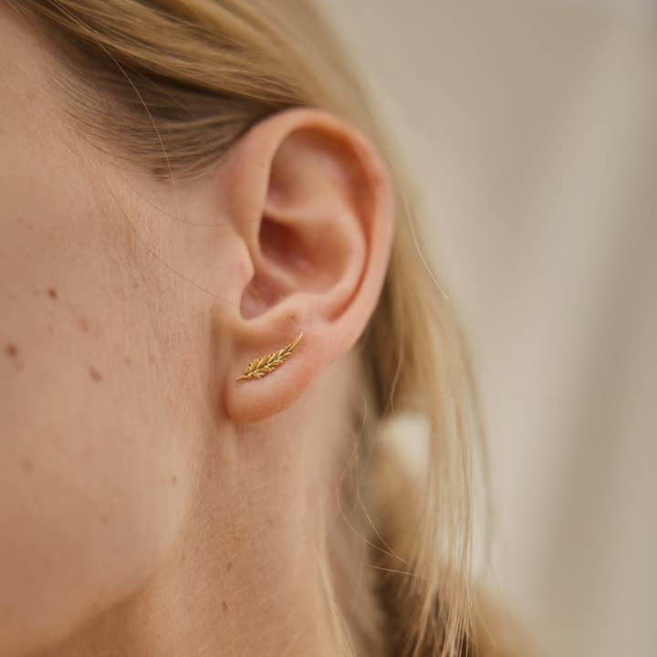 Nadja Carlotti - Wholesale Stud/Post Earrings - TRIO OF LEAF STUD EARRINGS4