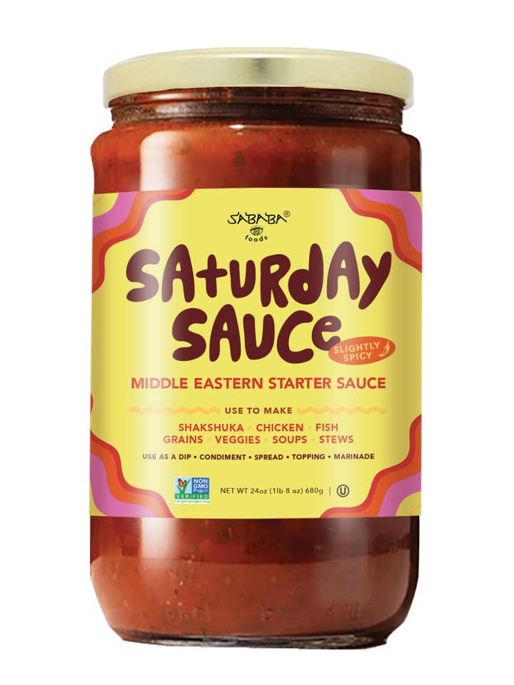 Sababa Foods Saturday Sauce (Slightly Spicy)- 24 oz. for wholesale by Sababa Foods