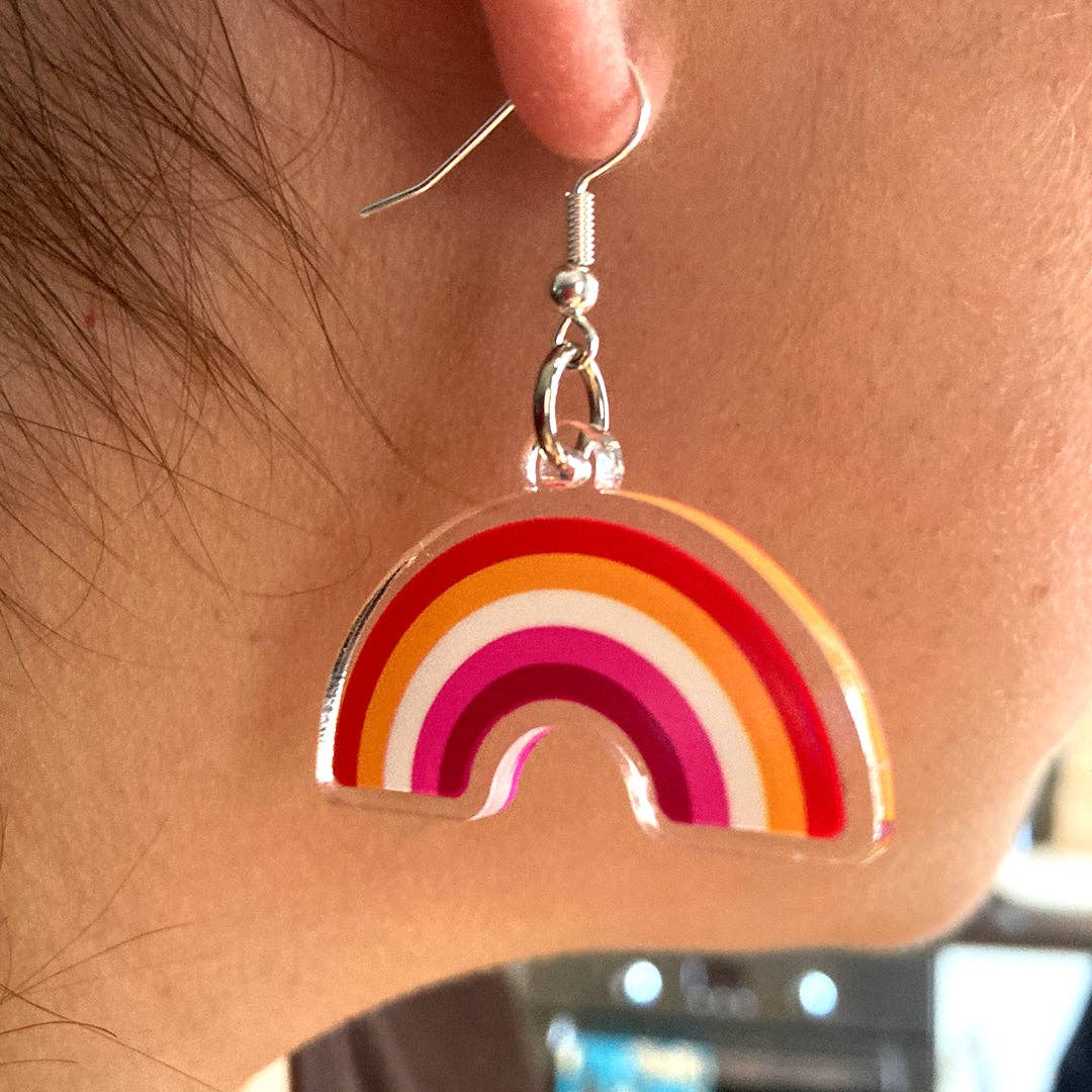Rainbow & Co – wholesale Dangle earrings – Lesbian Rainbow Pride Earrings1