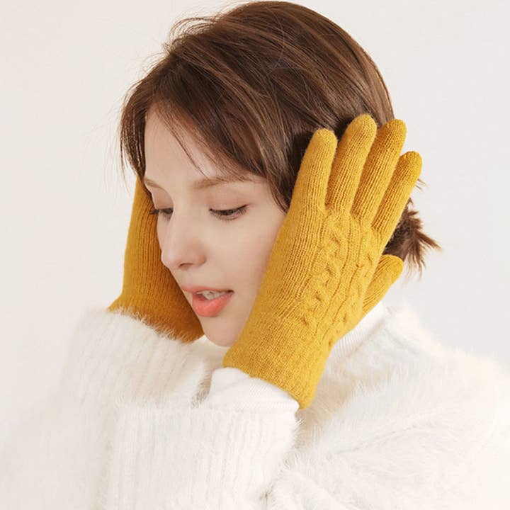 WINTER WOMEN'S WARM TOUCH SCREEN KNITTED GLOVES_CWMM2880 for wholesale by ACCITY