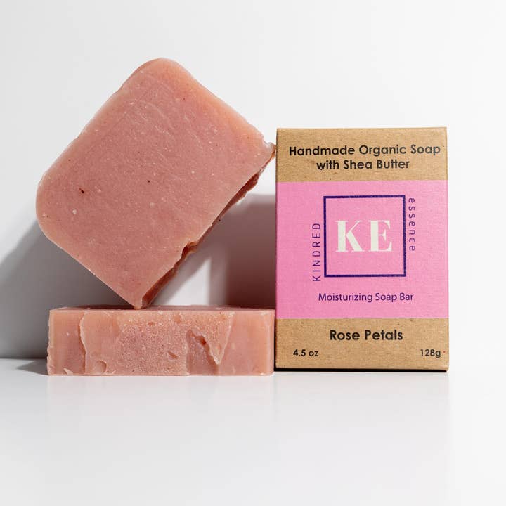 Rose Petals - Organic Soap Bar for wholesale by Kindred Essence