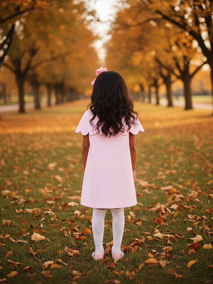 Posh Pickle - Wholesale Dress - Kids - PREORDER - The Capelet Dress in Miriam - Pink Pinwale Corduroy3