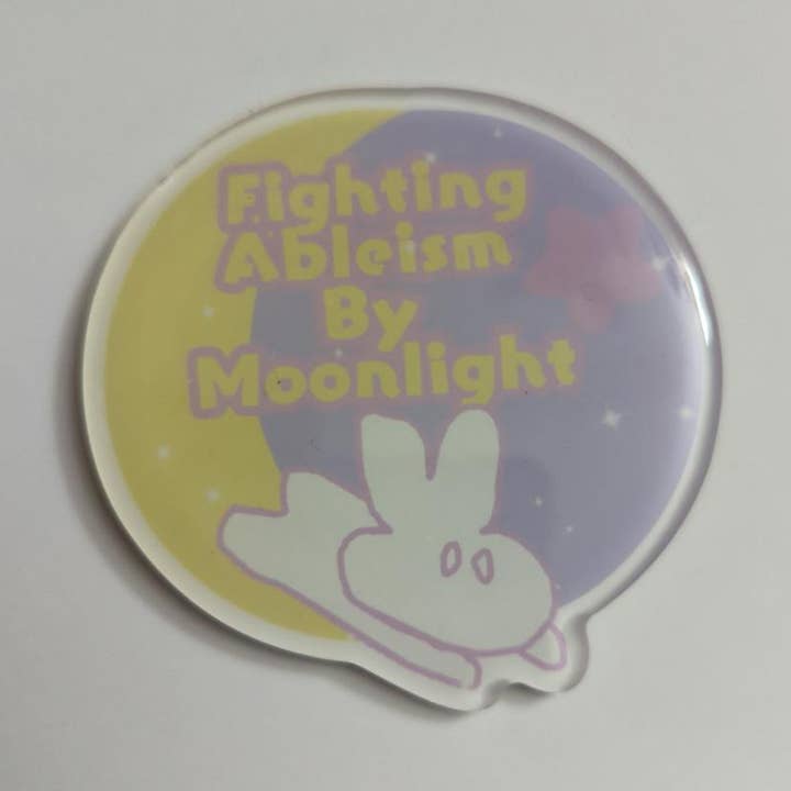 Imán acrílico Moon Bunny para venta al por mayor de Bibipins