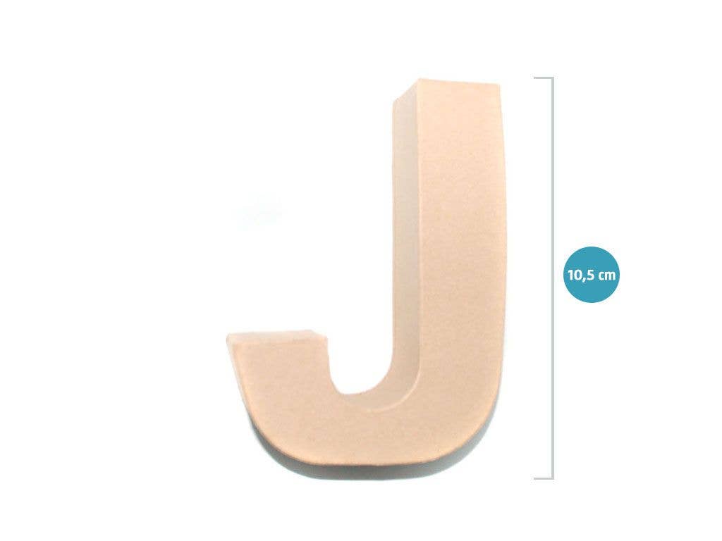 Aktual / Dekora Import S.A - Wholesale Decorative Tabletop Object - SCRAP PAPER LETTER SMALL 'J'0