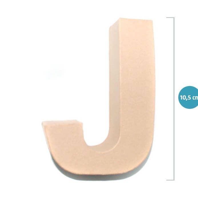 Aktual / Dekora Import S.A - Wholesale Decorative Tabletop Object - SCRAP PAPER LETTER SMALL 'J'0