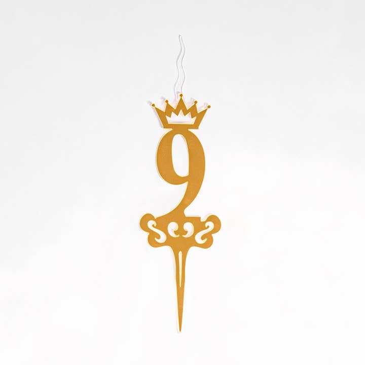 Food Safe Cake Topper NUMBER '9' Acrylic Cake Topper Candle - Cake Candles for Birthday, Anniversary Decoration, Family Baking Reunions, Theme Party Cake Decorating Supplies for wholesale by Food safe Cake Topper