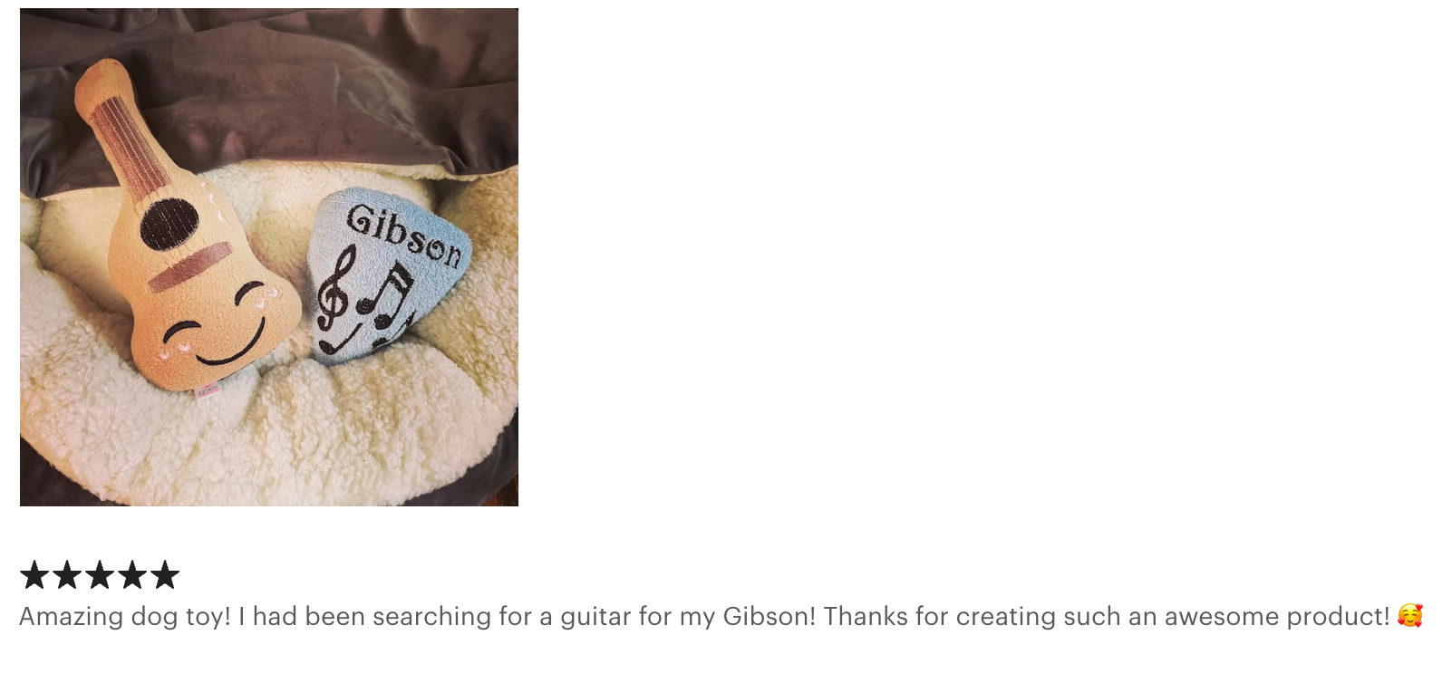 Screaming Pickles – wholesale Mjukisdjur - Hund – Handgjorda husdjursleksaker - Gitarrplysch leksak för hundar eller katter1