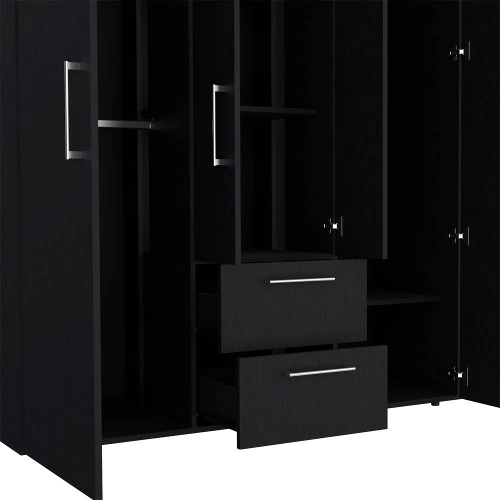 Treevol Furniture - Wholesale Bedroom Furniture - Armoire Elma, Bedroom, Black5