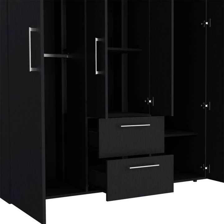 Treevol Furniture - Wholesale Bedroom Furniture - Armoire Elma, Bedroom, Black5