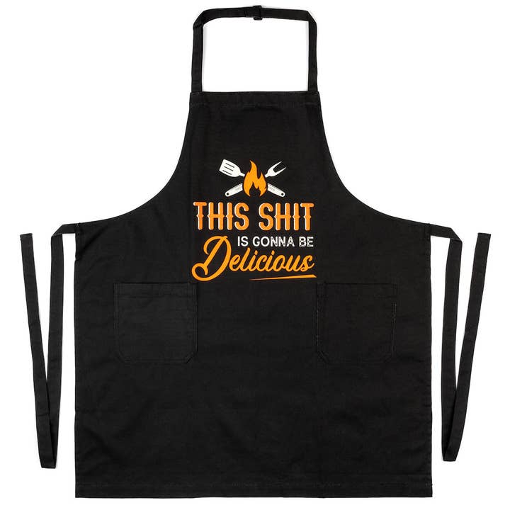 Lavley - Wholesale Apron - This Sh*t Is Delicious Apron - Funny Grilling Apron2
