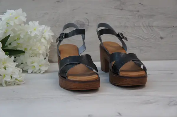 Top Staka – wholesale Sandals – Women's – Women's Platform Wood Effect Heels Cushioning Sandals13