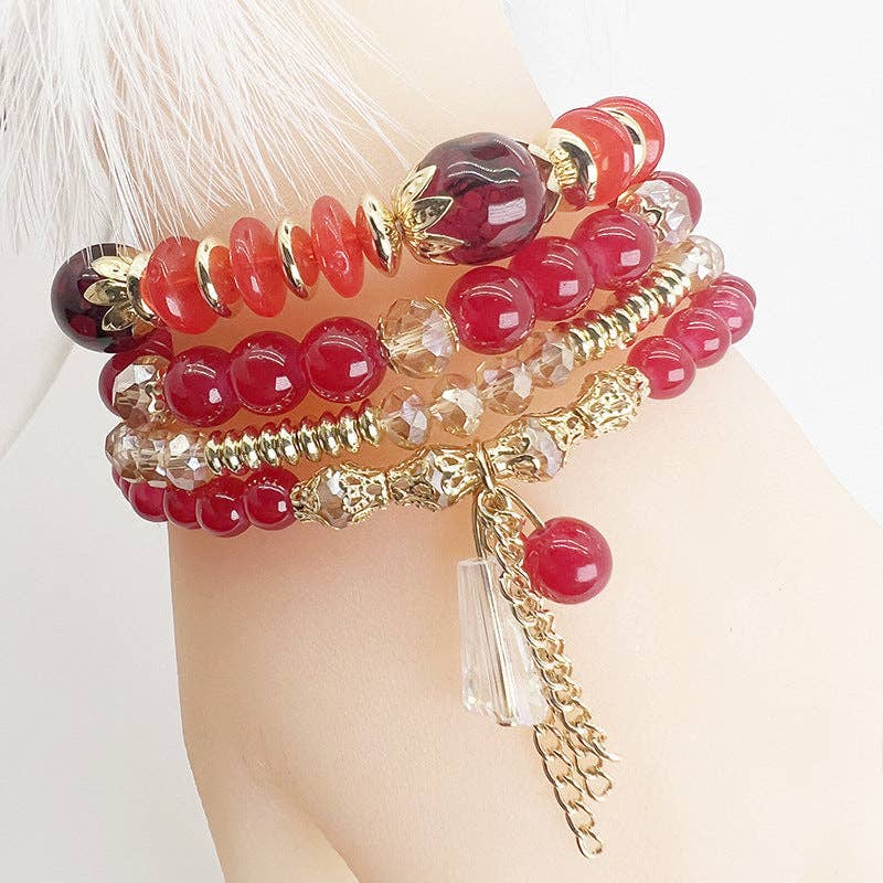 SALINA TRADING INC - Wholesale Beaded Bracelet - Boho Women Fashion Creative Crystal Beaded Bracelet1