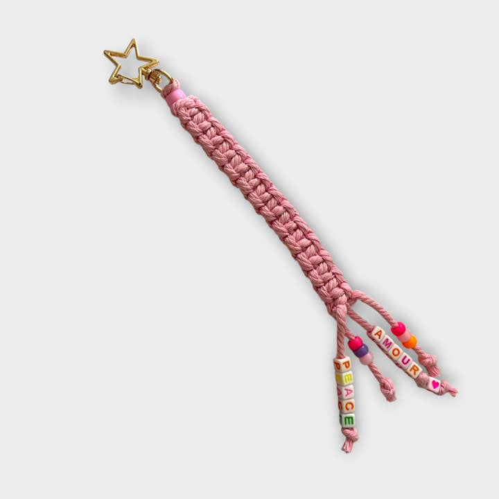 Llavero de macramé para venta al por mayor de Andalusian Blondie