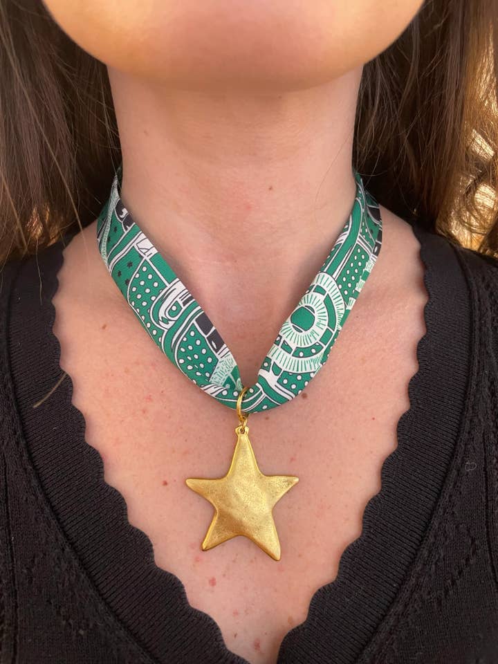 Florence Scarf Necklace for wholesale by Cola Stacks