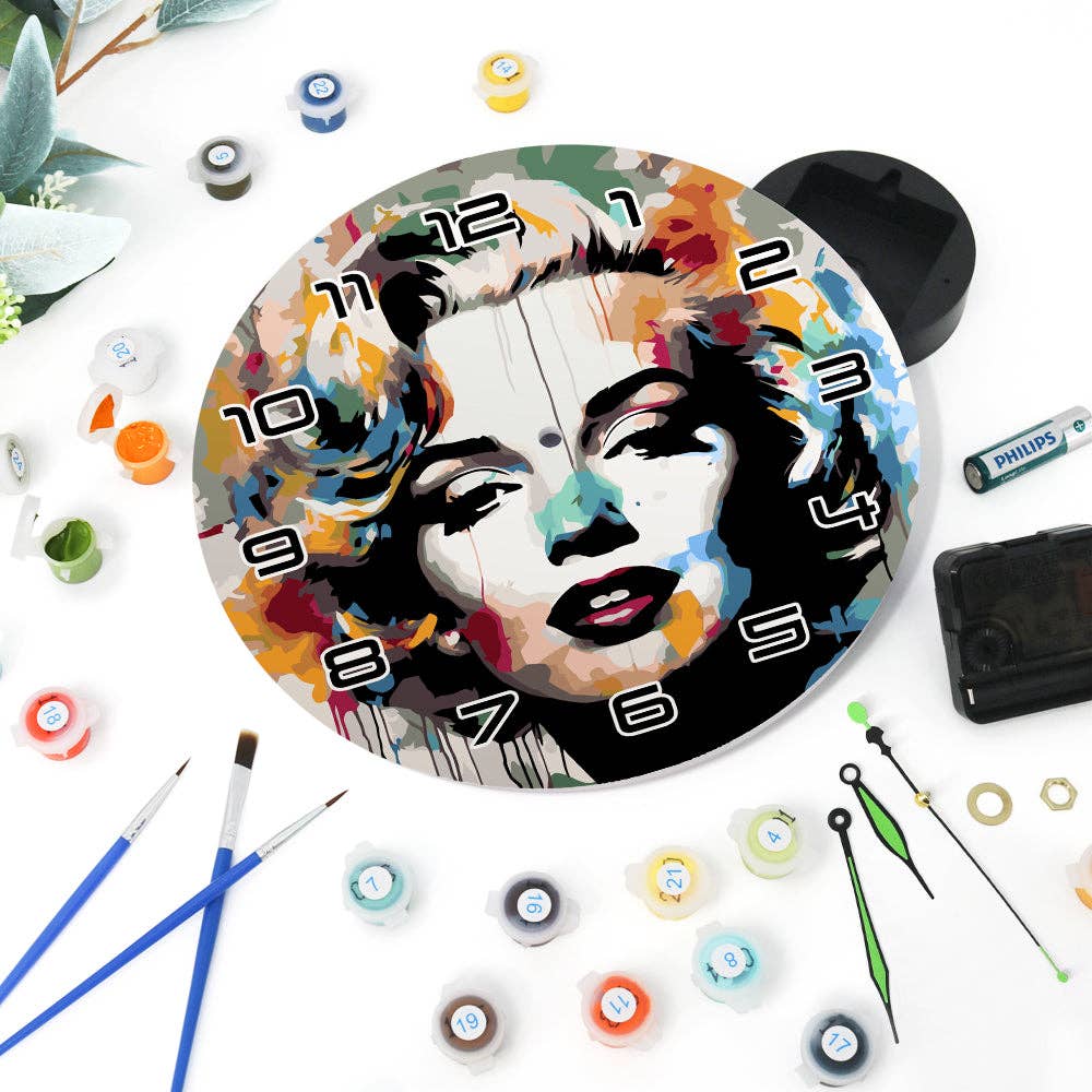 Paint Your Numbers - Wholesale DIY Craft Kit - Paint the Moment – Pop Icon Clock Kit11