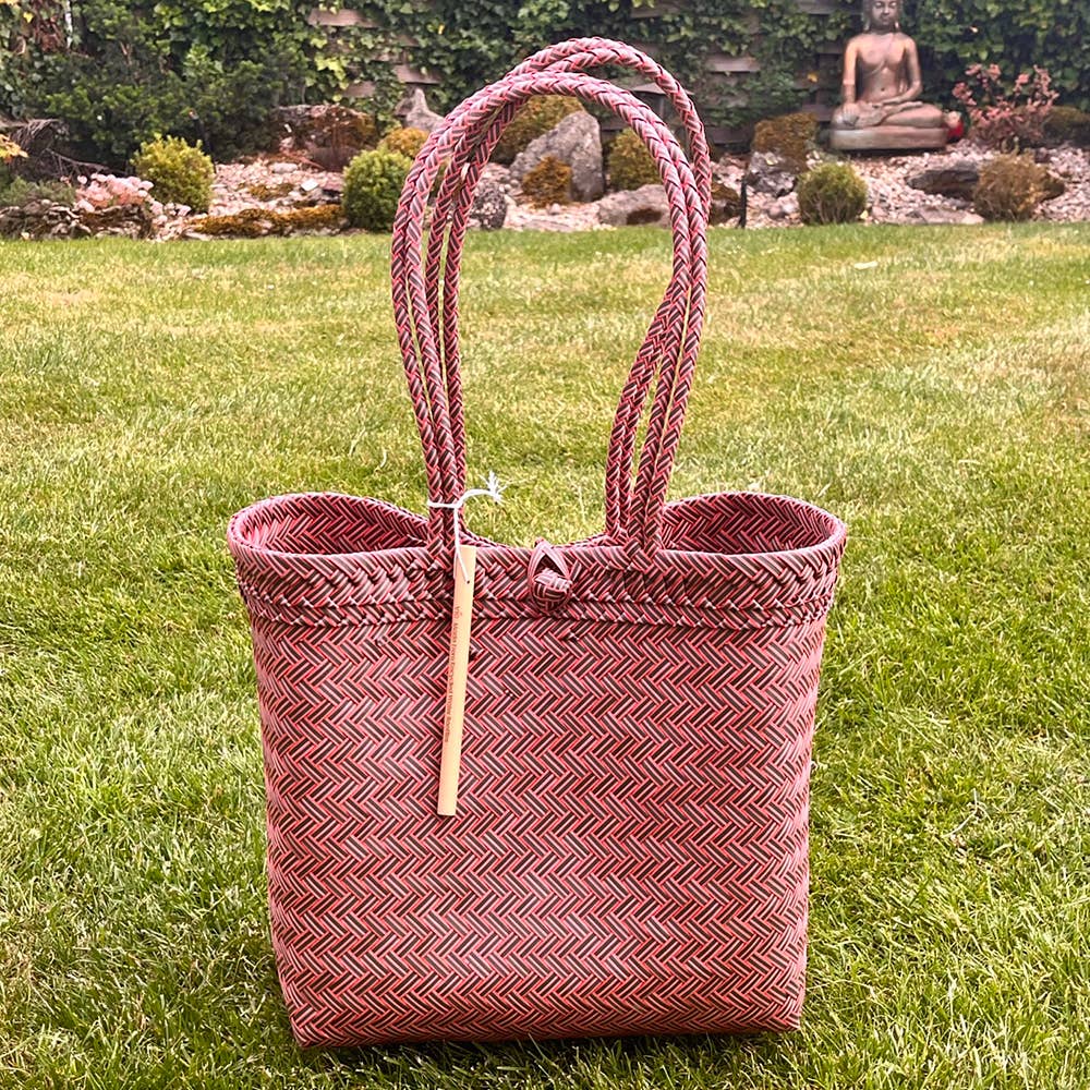 VIE - Vente Sac de plage - Sac de plage/fourre-tout tissé en plastique recyclé1