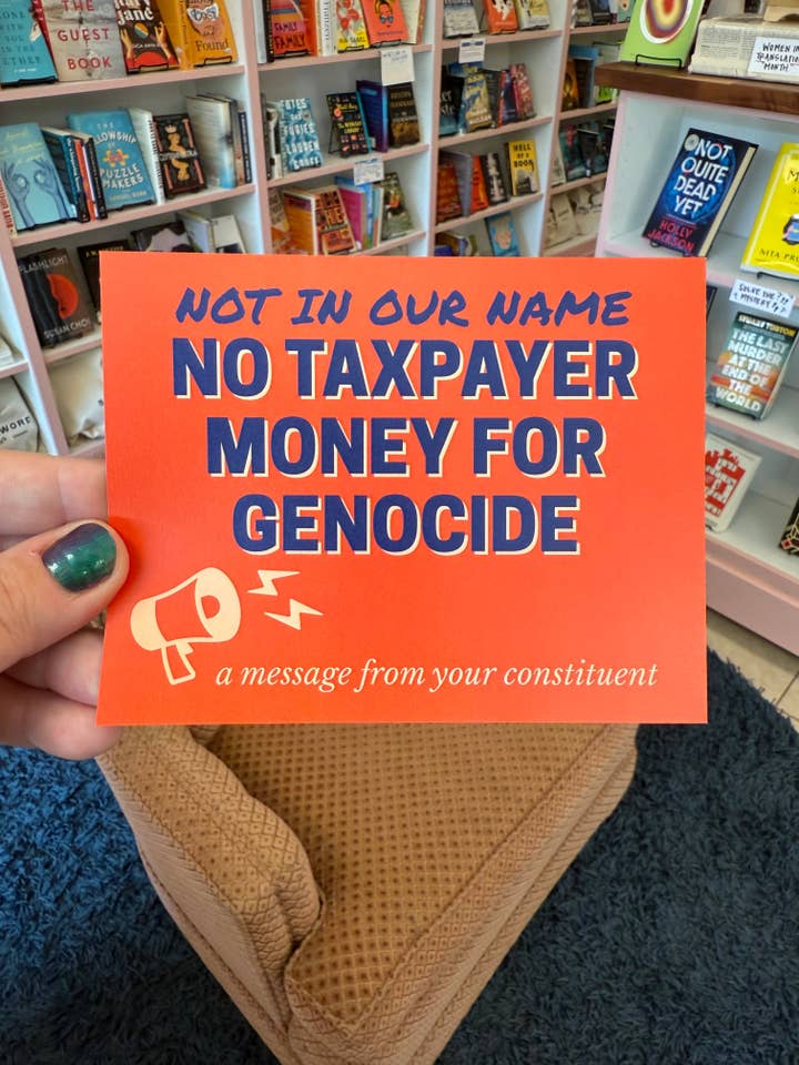 Not In Our Name/No Taxpayer Money For Genocide for wholesale by Strong Feelings Press