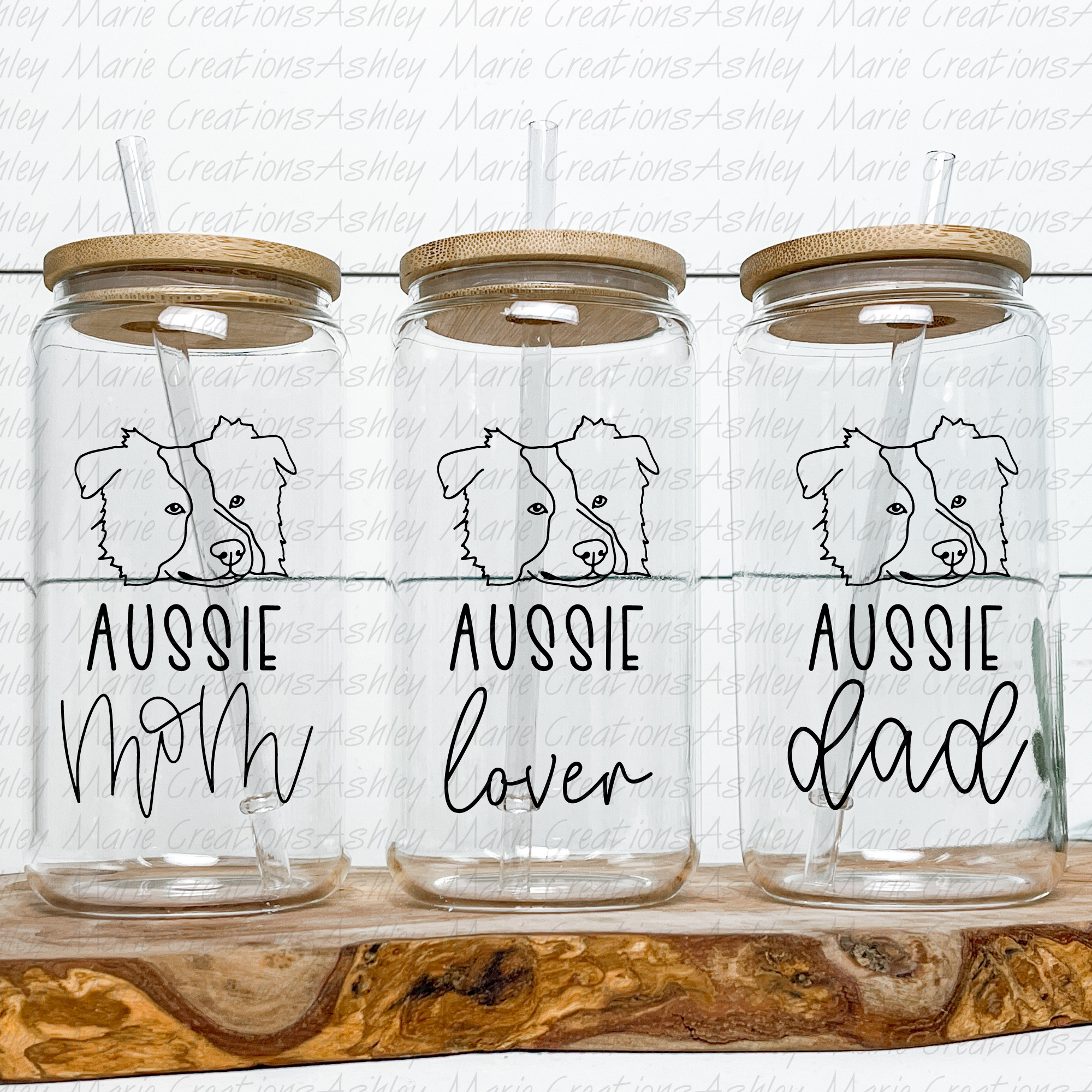 Ashley Marie Creations - Wholesale Drinking Glass/Cup - Aussie - Can Glass0