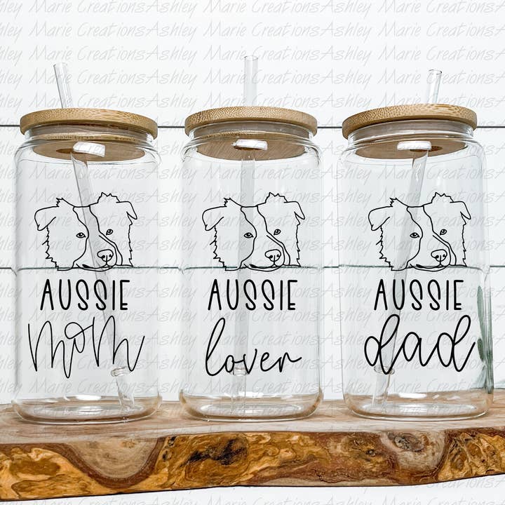 Aussie - Can Glass for wholesale by Ashley Marie Creations
