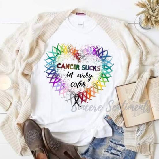 All Cancers Suck Tee per la vendita all'ingrosso da parte di Sincere Sentiments LLC