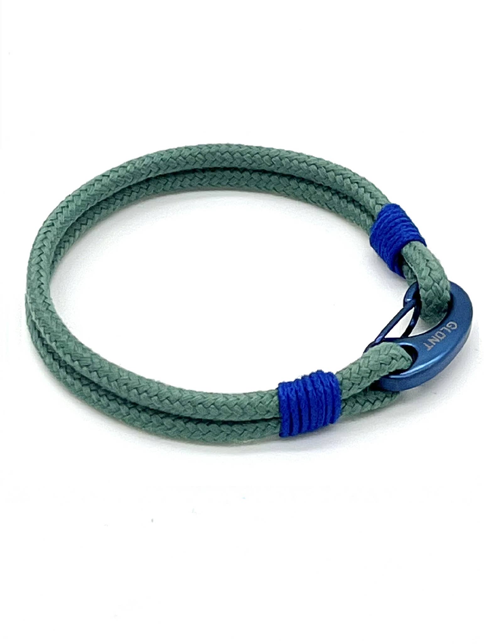 GLUNT - Wholesale Woven/Braided Bracelet - NL GREEN MINT - BLUE MARE