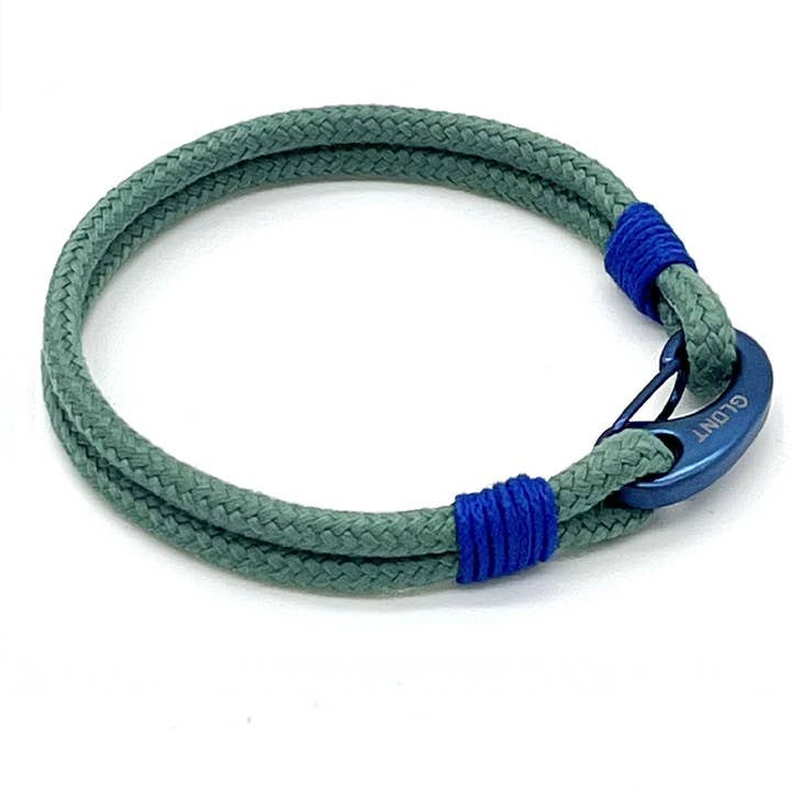 GLUNT - Wholesale Woven/Braided Bracelet - NL GREEN MINT - BLUE MARE0