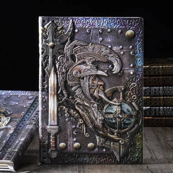 Journal de joueur D&D Valorcrest Ledger | Reliure rigide embossée en couleur pour la vente par Tabletop Dominion Limited