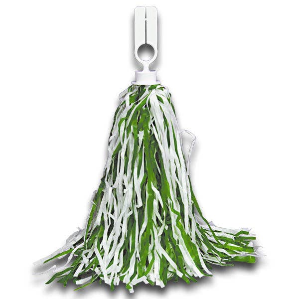 Green and White Pom Poms for wholesale by Kipp Brothers