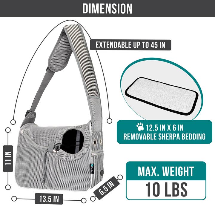 PetAmi - Wholesale Pet Carrier - Cat/Dog - Crossbody Sling Bag Pet Carrier23