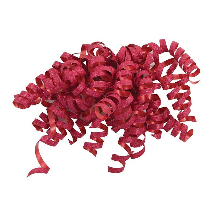 Strawberry Curly Sheer Bow for wholesale by The Gift Wrap Company