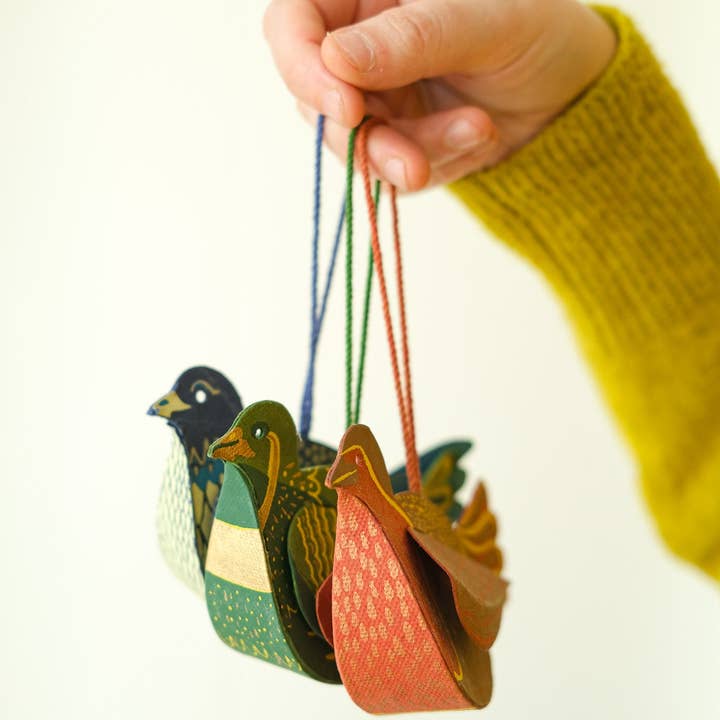 East End Press – wholesale Prydnad – Partridge skärmtryckt bräddekoration7