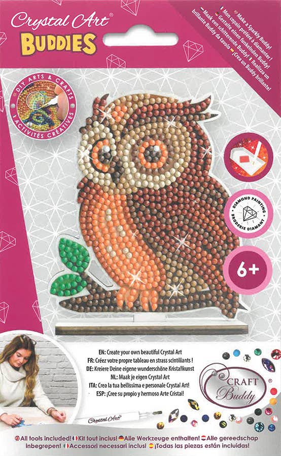 Outset Games and Cobble Hill Puzzles - Wholesale DIY Craft Kit - Full Display - CA Buddies: Wildlife (assorted 30 in PDQ)5
