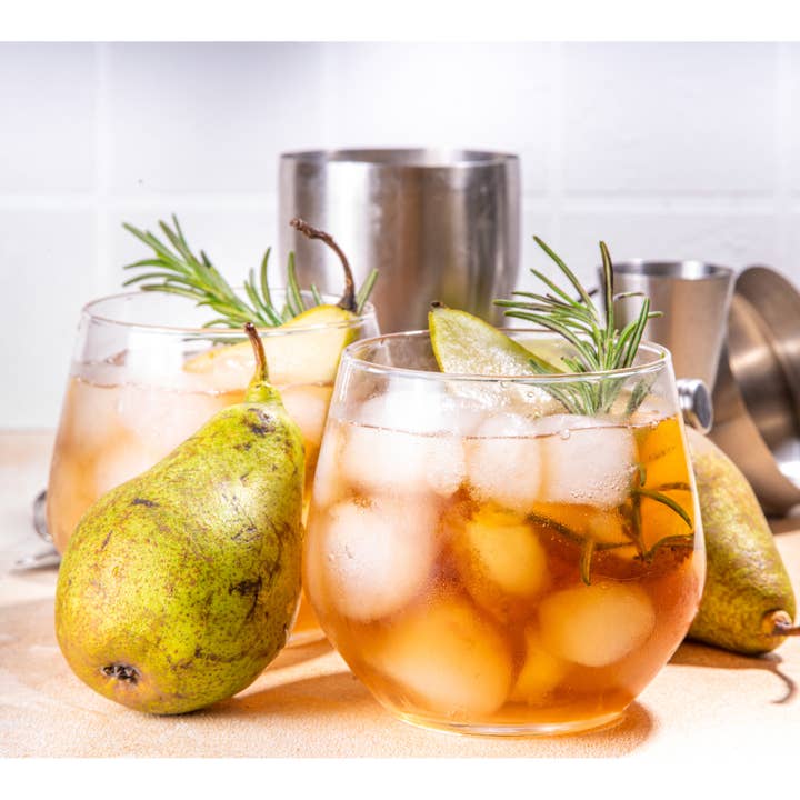 Crafted Cocktails - Wholesale Cocktail Mix/Syrup - Asian Pear Shrub - Cocktail Enhancer & Soda Flavoring