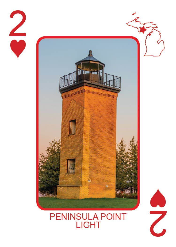 Phil Stagg Photography - Wholesale Playing Cards - LIGHTHOUSES OF MICHIGAN - Playing Cards - Euchre Friendly28