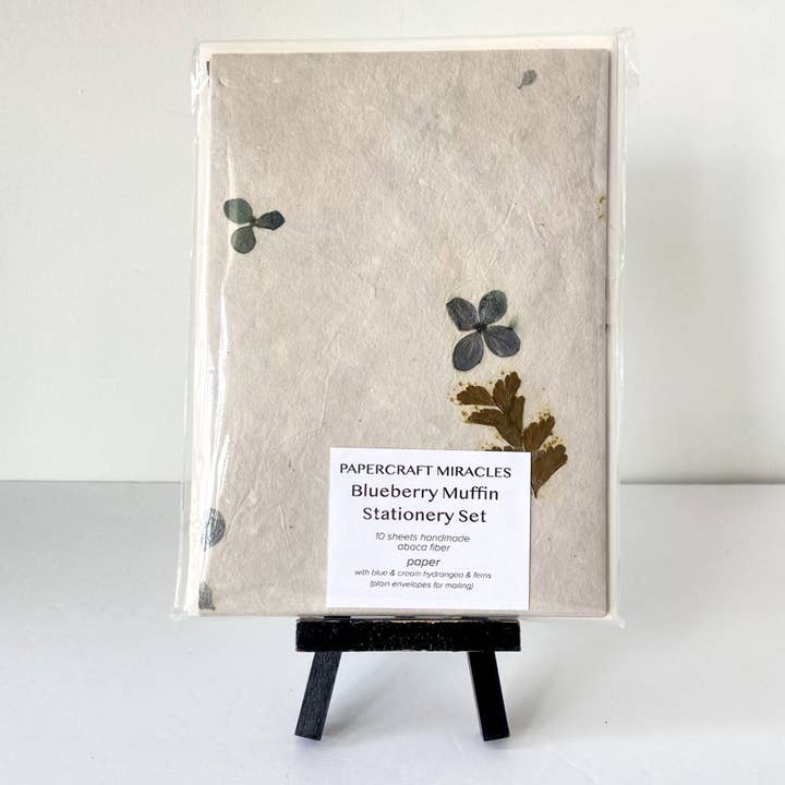 Blueberry Muffin håndlavet papirpapirsæt for engroshandel hos Papercraft Miracles LLC