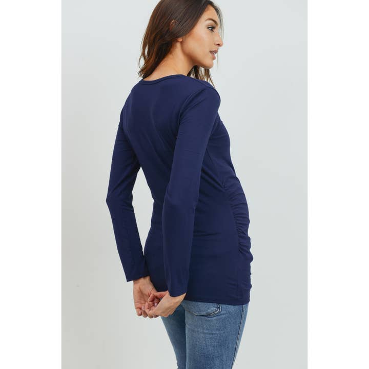 Hello Miz - Wholesale Top - Maternity - Long Sleeve Maternity Crewneck Knit Top19