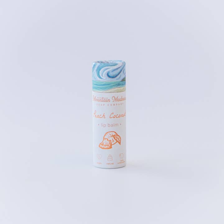 Mountain Madness Soap Co. - Wholesale Lip Balm - Peach Coconut Lip Balm | Tropical Smoothie1