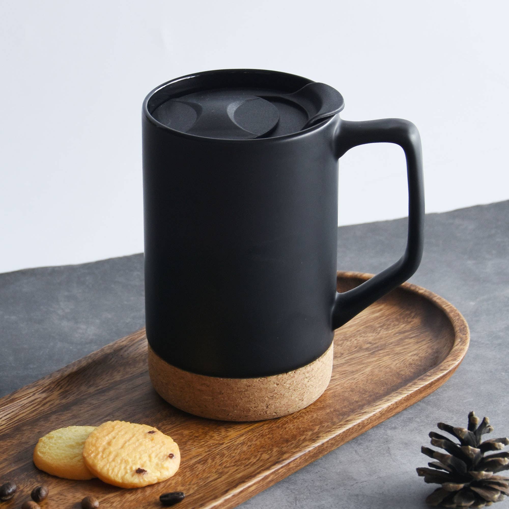 ARTONUSA - Wholesale Coffee Mug - 17 OZ Large Coffee Mugs with lid and Removeable Cork Base8