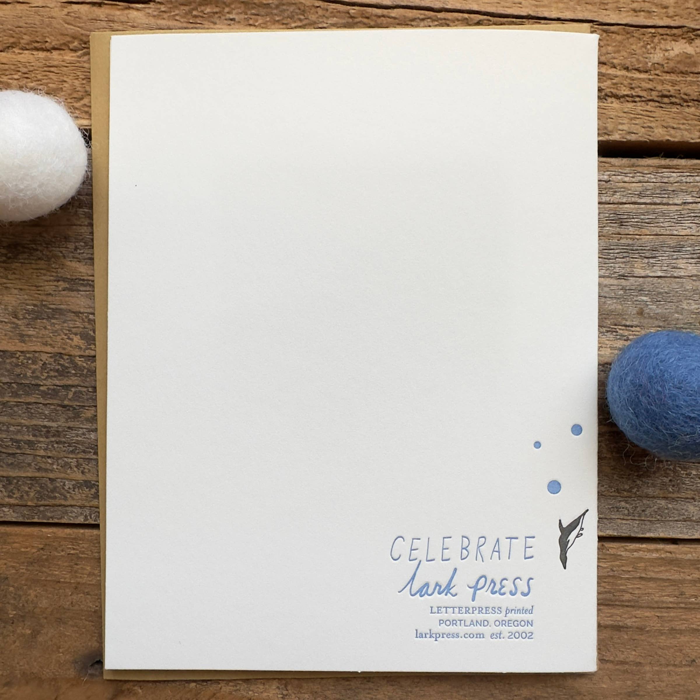 Lark Press - Wholesale Birthday Card - Happy Birthday Penguins Letterpress Greeting Card1