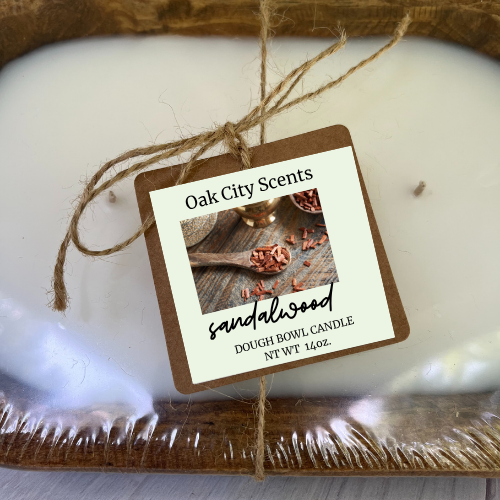 Oak City Scents - Wholesale Jar/Filled Candle -  Dough Bowl Candle 14 oz. Ready to Gift 10