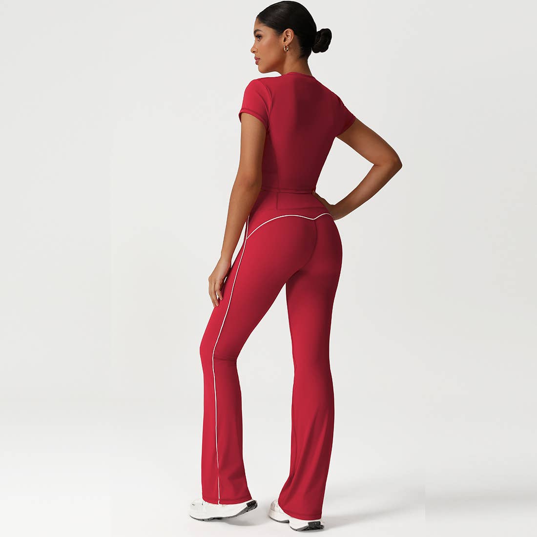 Sodalemon - Wholesale Sportkledingset - Dames - Naadloze Hoge Taille Uitlopende Yoga Set voor Vrouwen13