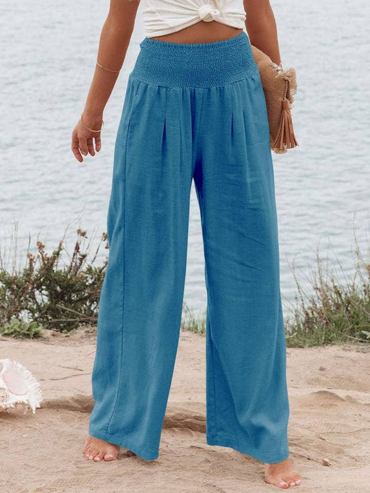 Lily Clothing - Wholesale Pants - Women's - STYLE COTTON SLACKS MADE OF OLD MID-RISE SLACKS