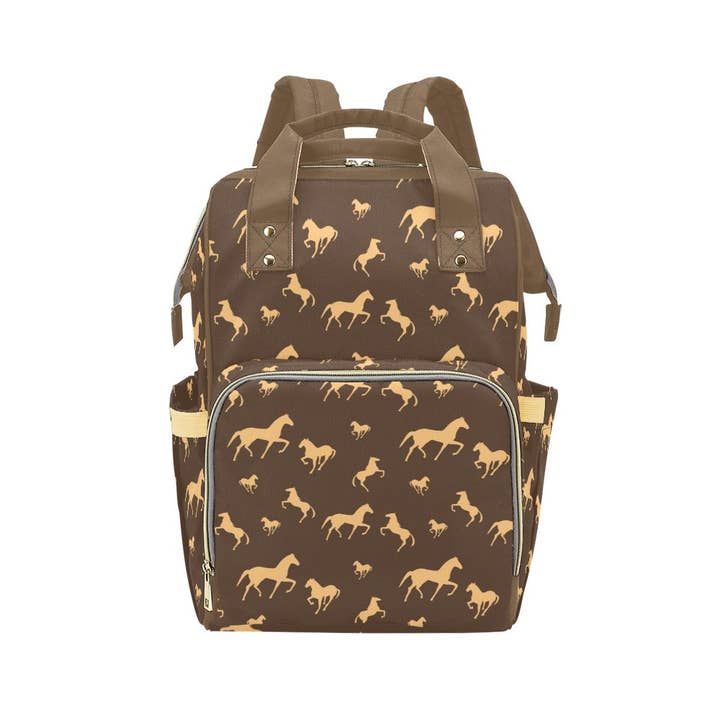 Horsing Around Multifunctional Diaper Backpack Multi-Functio for wholesale by Pioneer Kitty Market