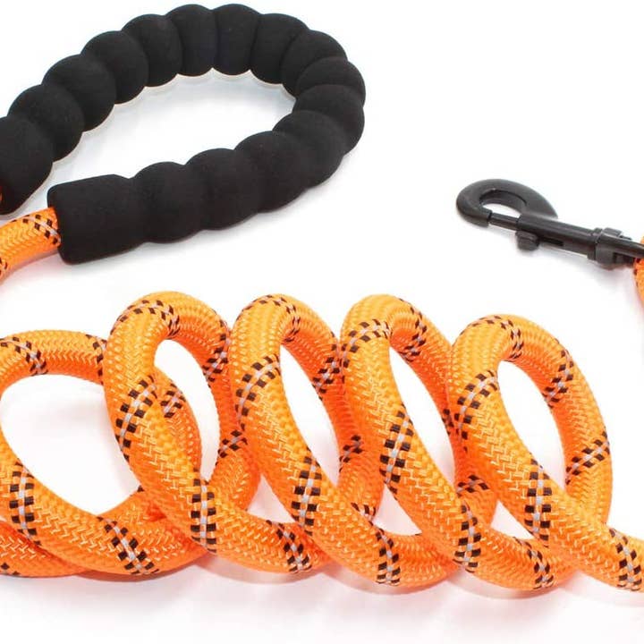 Braided Rope Leash - Orange for wholesale by DOGGY TALES