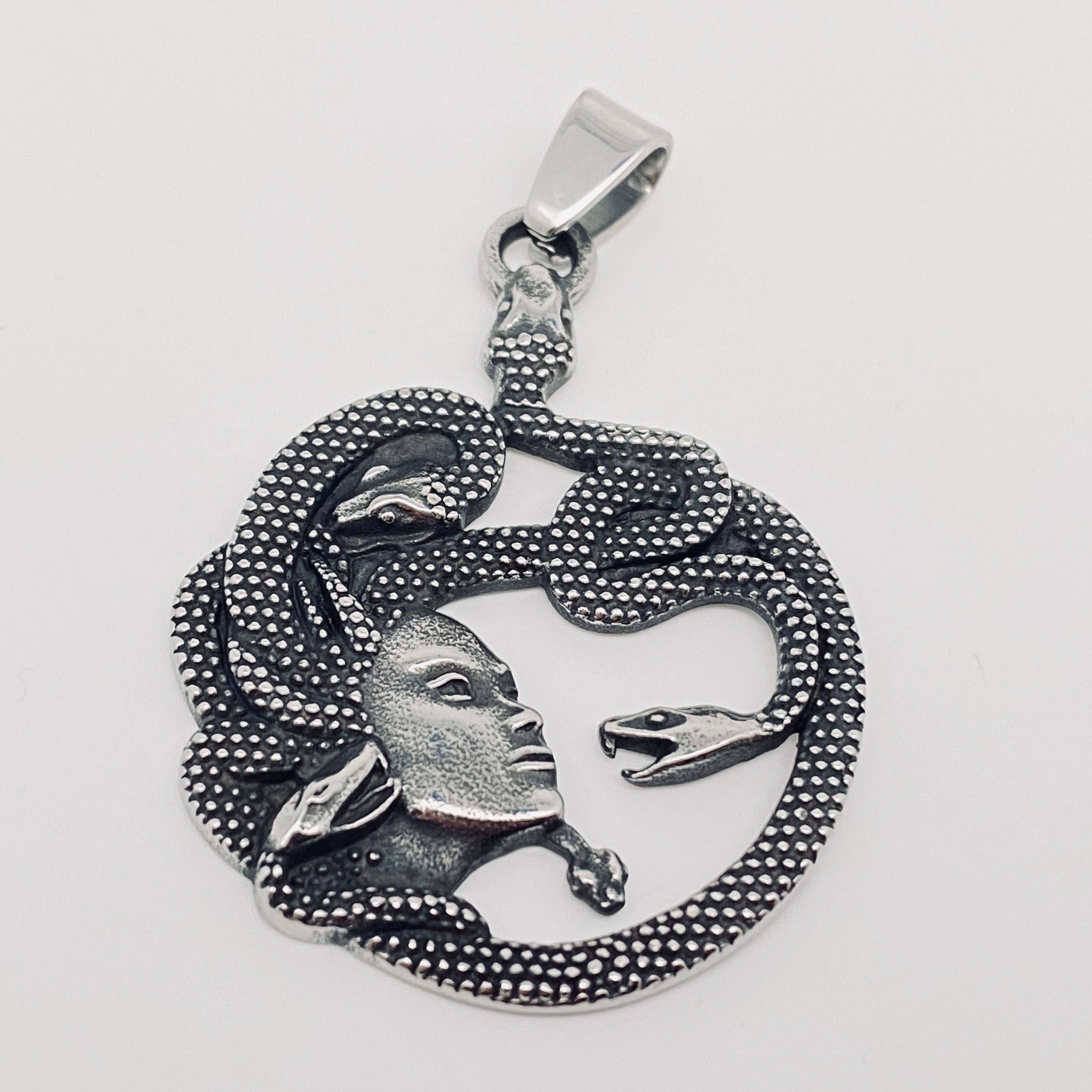 Medusa Snake Stainless Steel Pendant - MJ/MNP for wholesale on Faire1