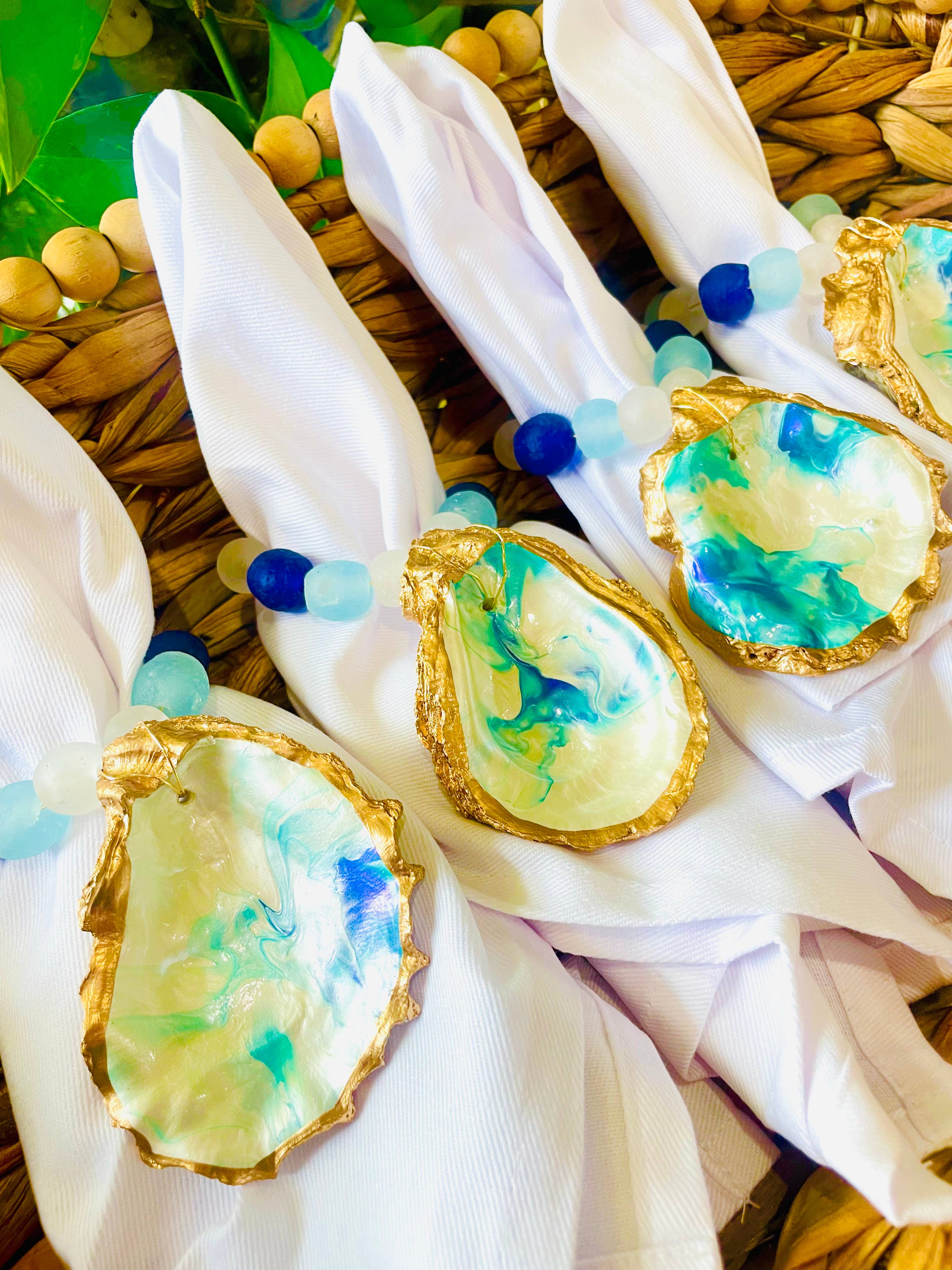 Shells by Shea – Engroshandel Servietring – Oyster Shell Servietring6