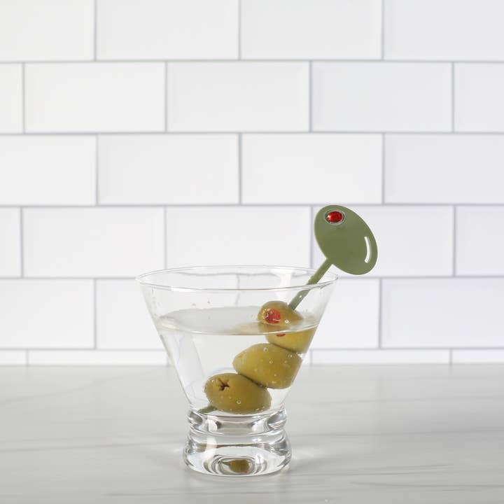 Mod Lounge Paper Company - Wholesale Cocktail Pick - Olive Acrylic Cocktail Pick Set