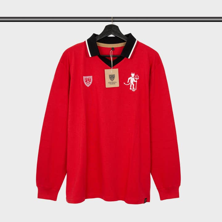 Manga Comprida Classic Devil Red por atacado de Football Town