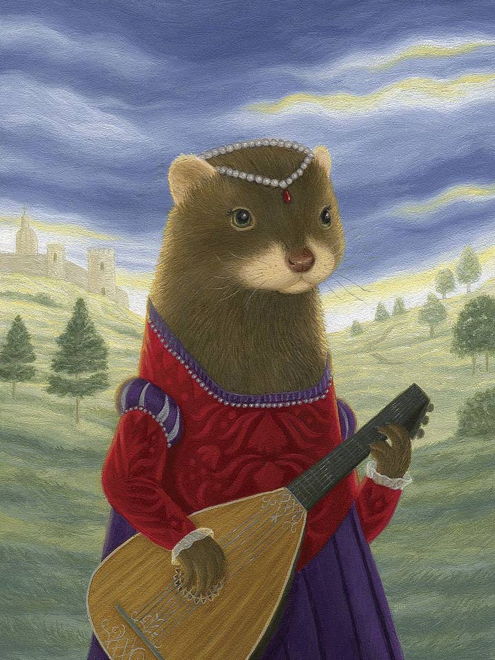 „Lady Mirabella van Piccolofazzio” - wanddecoratie met canvasprint voor wholesale door Image Conscious, LLC